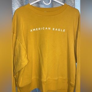 Yellow American eagle sweater